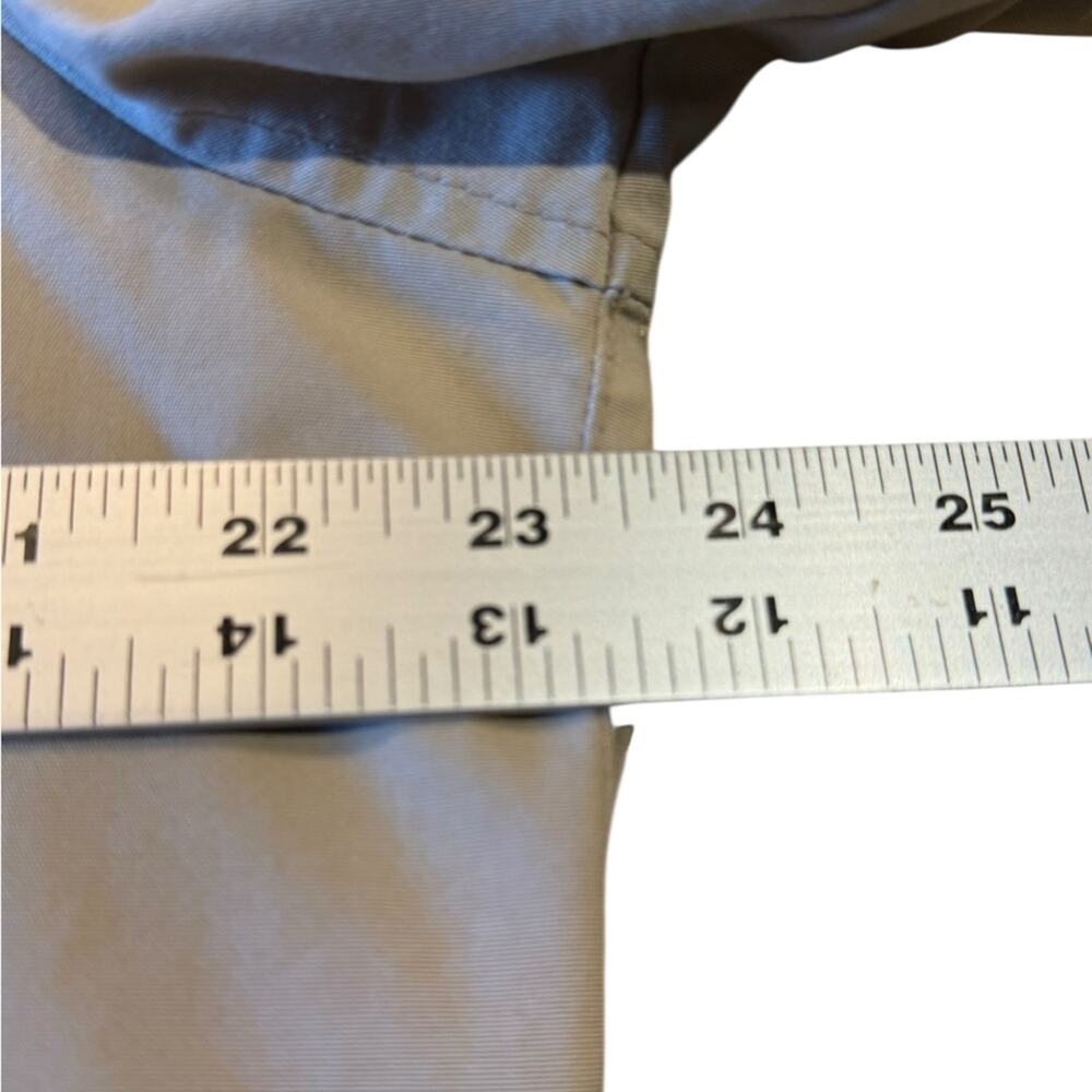 Vintage Izod Lacoste Beige Jacket with Standing Button Collar ZipUp Mens Large - Picture 4 of 8